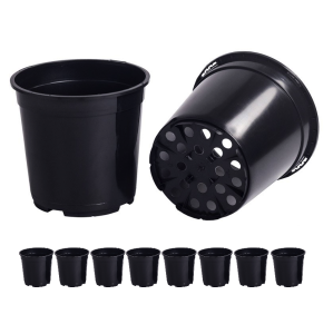 Doniczki produkcyjne DonKwiat RH5A 5L 21cm okrągłe wysokie czarne x 10szt.