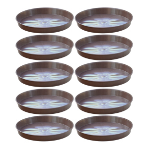 Podstawki plastikowe P45 46cm brązowe x 10szt. - pod duże donice na choinki