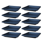 Podstawki pod doniczki Terra 22cm kwadratowe x 10szt. - kolor antracytowy
