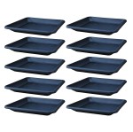 Podstawki pod doniczki Terra 27cm kwadratowe x 10szt. - kolor antracytowy