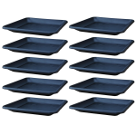Podstawki pod doniczki Terra 41cm kwadratowe x 10szt. - kolor antracytowy