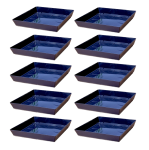 Podstawki pod doniczki Lofly Saucer 24,5cm kwadratowe antracytowe x 10szt.