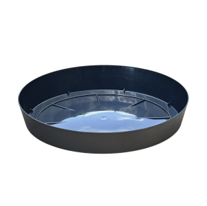 Podstawka pod doniczkę  Lofly ANTRACYTOWA 23cm - okrągła, plastikowa