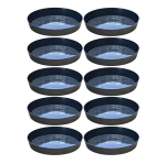 Podstawki pod doniczki Lofly Saucer 10,5cm okrągłe antracytowe x 10szt.