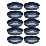 Podstawki pod doniczki Lofly Saucer 12,5cm okrągłe antracytowe x 10szt.