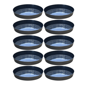 Podstawki pod doniczki Lofly Saucer 12,5cm okrągłe antracytowe x 10szt.