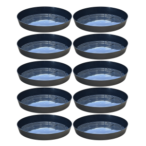 Podstawki pod doniczki Lofly Saucer 15cm okrągłe antracytowe x 10szt.