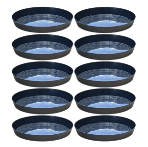 Podstawki pod doniczki Lofly Saucer 23cm okrągłe antracytowe x 10szt.