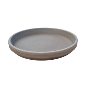 Podstawka gliniana pod doniczkę BAZALT 14cm - spodek ceramiczny z terakoty
