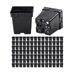 Doniczki produkcyjne DonKwiat S2A 2L 14cm kwadratowe czarne - 100 szt.