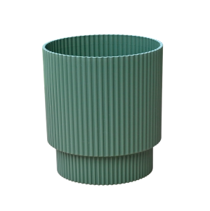 Doniczka Milly Round Cylinder 13cm zielona pinia - osłonka ozdobna