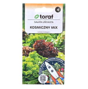 Sałata liściasta KOSMICZNY MIX - szybko rosnące odmiany - nasiona Toraf 1g