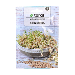 Soczewica zielona - nasiona na kiełki Toraf 20g - źródło białka i błonnika