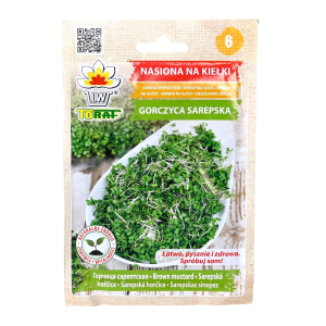 Gorczyca sarepska musztardowiec - nasiona na kiełki 30g - pikantne i zdrowe