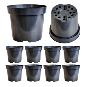 Doniczki produkcyjne 7,5L 25cm okrągłe x 10szt. na choinki pomidory krzewy