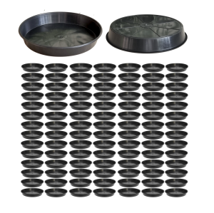 Podstawki pod doniczki DonKwiat P25 25cm czarne okrągłe x 100szt.