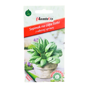 Szpinak Greta na cięte listki - nasiona PlantiCo Mini Ogród 5g