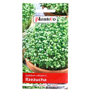 Rzeżucha ogrodowa - nasiona PlantiCo 10g - Pieprzyca siewna Lepidum sativum