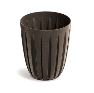 Doniczka Wario Eco Wood 16,5cm brąz kawowy - osłonka z wkładem drenażowym