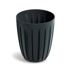 Doniczka Wario Eco Wood 16,5cm antracytowa - osłonka z wkładem drenażowym