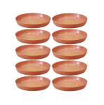 Podstawki pod doniczki Terra 9,5cm okrągłe x 10szt. - kolor terakota