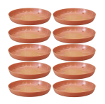 Podstawki pod doniczki Terra 13,5cm okrągłe x 10szt. - kolor terakota