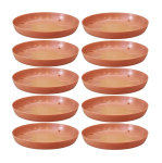 Podstawki pod doniczki Terra 16cm okrągłe x 10szt. - kolor terakota