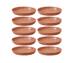 Podstawki pod doniczki Terra 22cm okrągłe x 10szt. - kolor terakota