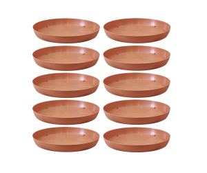 Podstawki pod doniczki Terra 22cm okrągłe x 10szt. - kolor terakota