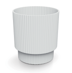 Doniczka Milly Round Cylinder 20cm biała - osłonka do roślin domowych