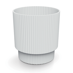 Doniczka Milly Round Cylinder 20cm biała - osłonka do roślin domowych