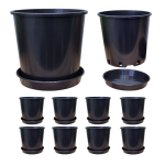 Doniczki produkcyjne DonKwiat RH12 12L 28cm okrągłe z podstawkami x 10szt.