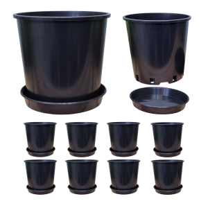 Doniczki produkcyjne DonKwiat RH12 12L 28cm okrągłe z podstawkami x 10szt.