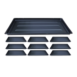 Tacki ROKO DPT3 32x52cm 10szt. podstawki pod wielodoniczki palety rozsadowe