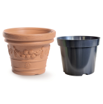 Doniczka Decora 39cm Cegła - osłonka ozdobna z wkładem, na monsterę choinkę