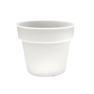 Doniczka Planti 16,5cm 2L przeźroczysta mleczna do storczyków hydroponiki