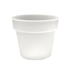 Doniczka Planti 23,5cm 5,4L przeźroczysta mleczna do storczyków hydroponiki