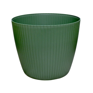 Doniczka Lamia Round 34cm Zielona Pinia - donica na choinkę monsterę fikusa