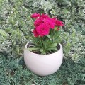 Osłonka CERAMICZNA KULA z gliny 12cm GRANIT