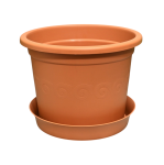 Doniczka Plastica 28cm 6,5L Terakota z podstawką - donica na choinkę
