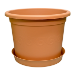 Doniczka Plastica 40cm 21L Terakota z podstawką - duża donica na choinkę