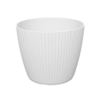 Doniczka Lamia 14cm biała - elegancka osłonka na rośliny domowe