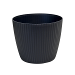 Doniczka Lamia 12cm antracytowa - elegancka osłonka na rośliny domowe