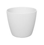 Doniczka Lamia 16cm biała - elegancka osłonka na rośliny domowe
