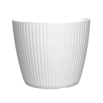 Doniczka Lamia 20cm biała - elegancka osłonka na rośliny domowe