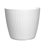 Doniczka Lamia 24cm biała - osłonka do małej choinki, monstery, fikusa