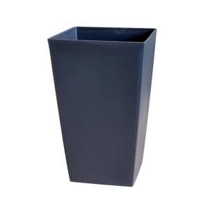 Doniczka Urbi Square antracytowa 12,5cm - elegancka osłonka do storczyka