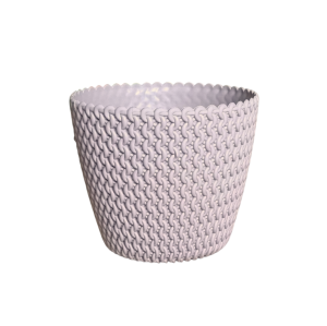 Doniczka Splofy 13cm mocca, imitacja wełny - osłonka na rośliny domowe