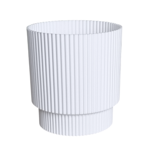 Doniczka Milly Round Cylinder 15cm biała - osłonka do roślin domowych