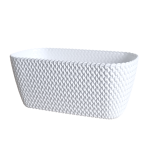 Skrzynka Splofy Case 30cm biała, stylowa doniczka osłonka na kwiaty i zioła